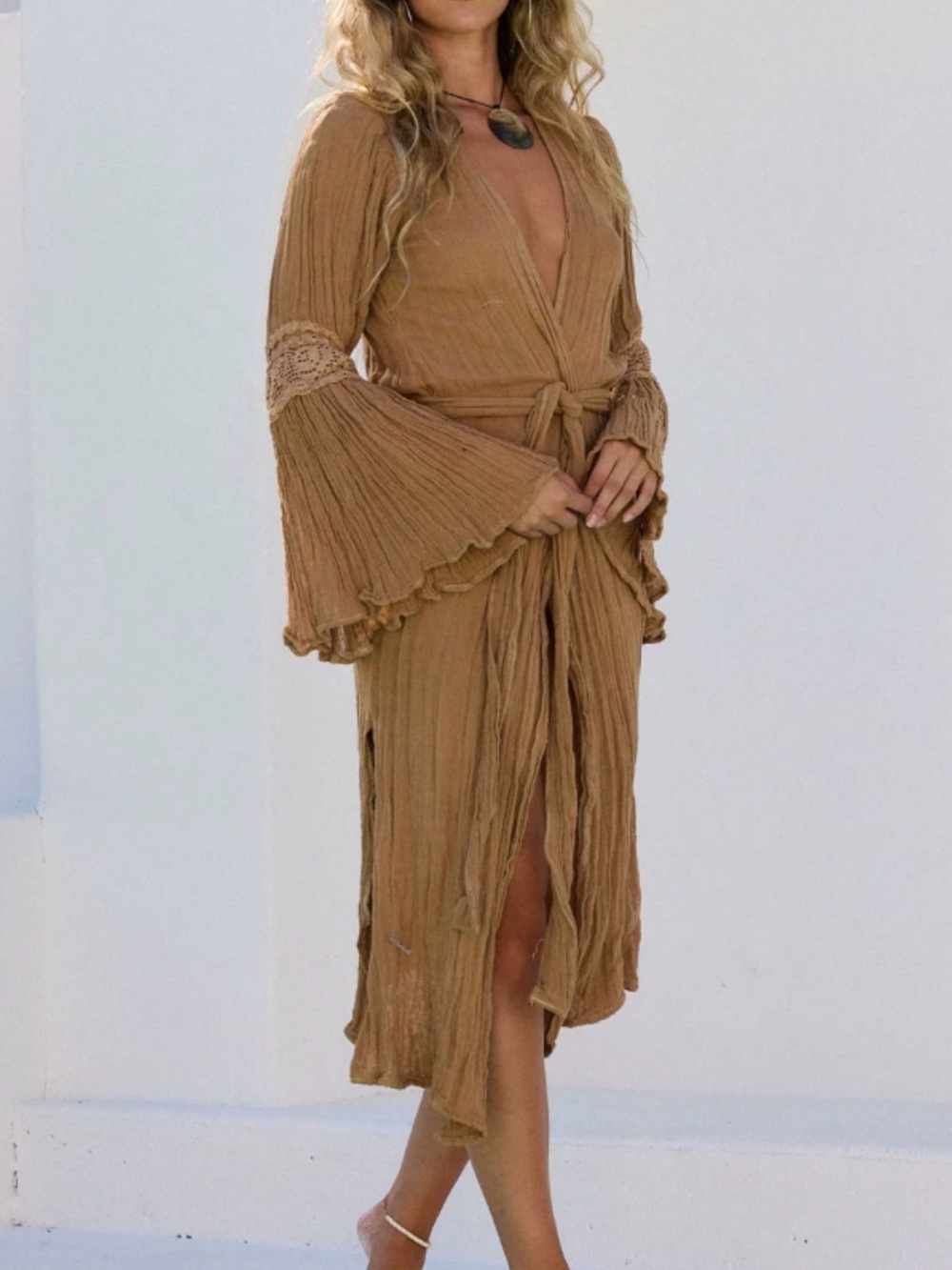 Jen's Pirate Booty Rhiannon Kimono in the color terrain - Picture 2 of 8